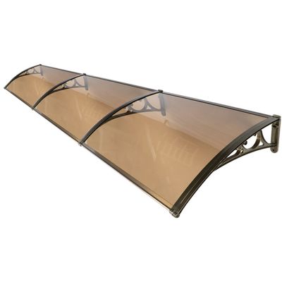 WUZMING Door Canopy, Brown, 260 x 80 cm