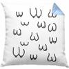 Trendation Funny Breast-Themed Pillow with Filling, 40 x 40 cm, Blue view 1