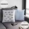 Trendation Funny Breast-Themed Pillow with Filling, 40 x 40 cm, Blue view 2
