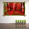 Autumn Drive Nature Wall Art Wall Sticker Home Office Decor HK40 view 1