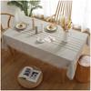 Cotton-Linen Tablecloth 115 x 120 cm with Tassel Trim view 1