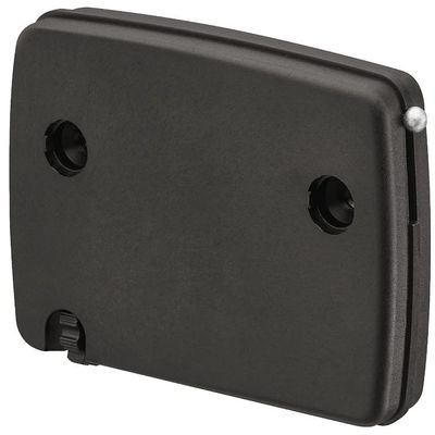 Gedotec Furniture Flap Fitting with Cable Pull, Model C, 1 pc, Black Cover Caps, for Flaps up to 4.1 kg