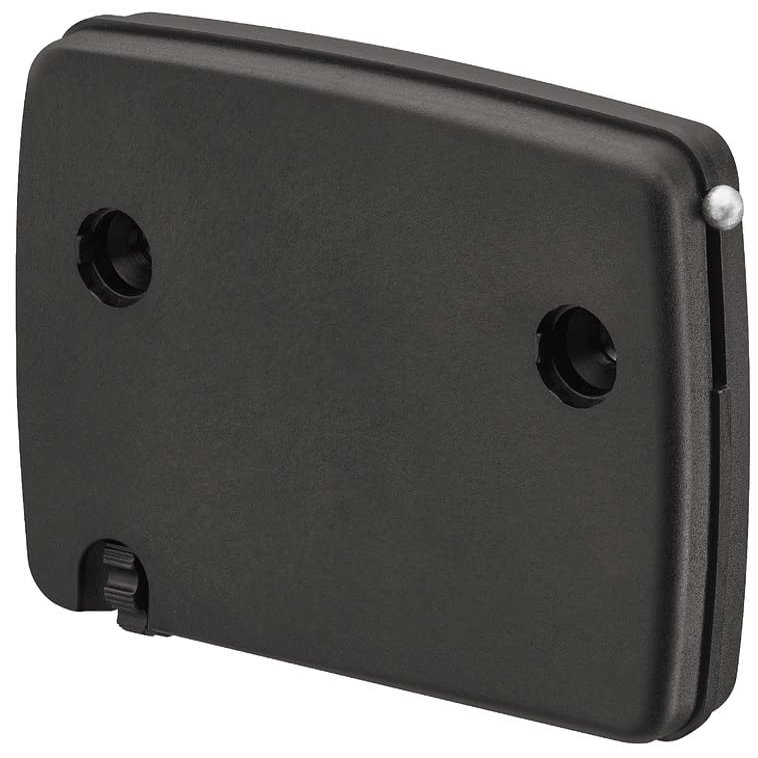 Gedotec Furniture Flap Fitting with Cable Pull, Model C, 1 pc, Black Cover Caps, for Flaps up to 4.1 kg