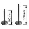 TIBU V2A Stainless Steel Foot Rail, 42.4 mm, 370 cm, 5 Pairs of Brackets view 3
