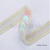 Sequin Braid Trim, Decorative Sparkling Single-Row Trim, 10 mm Wide, Neotrims, 21 Colors, 1 m view 2