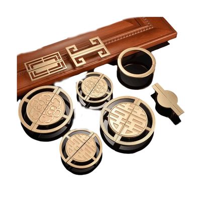 SZOMH Furniture Knobs, 2 Pieces, Chinese-Style Retro Cabinet Handles