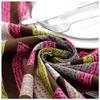Pengcen Rectangular Cotton Tablecloth, Pink, Gray and White, Triangle Pattern, 140 x 220 cm view 3