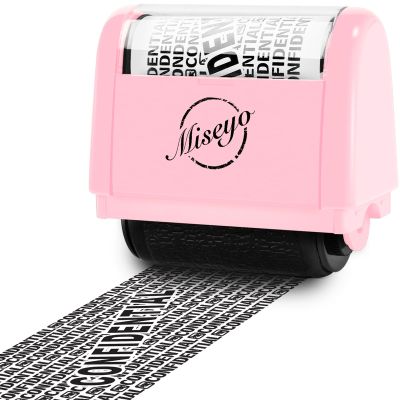 Miseyo Privacy Roller Stamp, 3.8 cm Wide, Pink