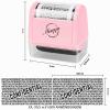 Miseyo Privacy Roller Stamp, 3.8 cm Wide, Pink view 2