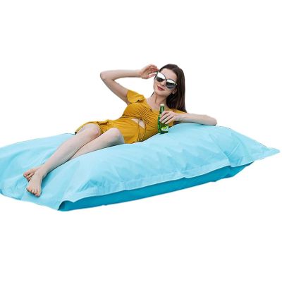 RHDFKOD Waterproof Bean Bag Cover, No Filling, 600D Oxford Fabric, Sky Blue, 51 x 62.9 in