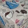 Oilcloth Tablecloth, Good Morning Coffee, Rectangular, 90 x 130 cm, Washable view 1