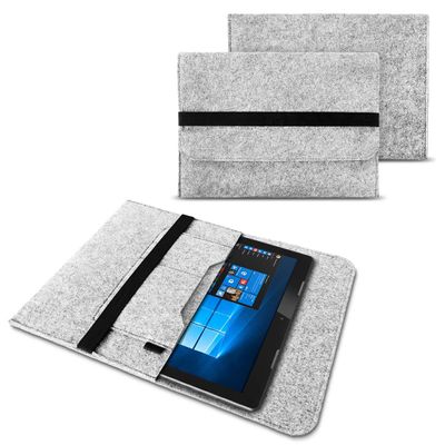 NAUC Tablet Sleeve Compatible with Samsung Galaxy Tab S11/S10/S9/S8 Ultra 14.6-inch, Felt Protective Case, Light Gray