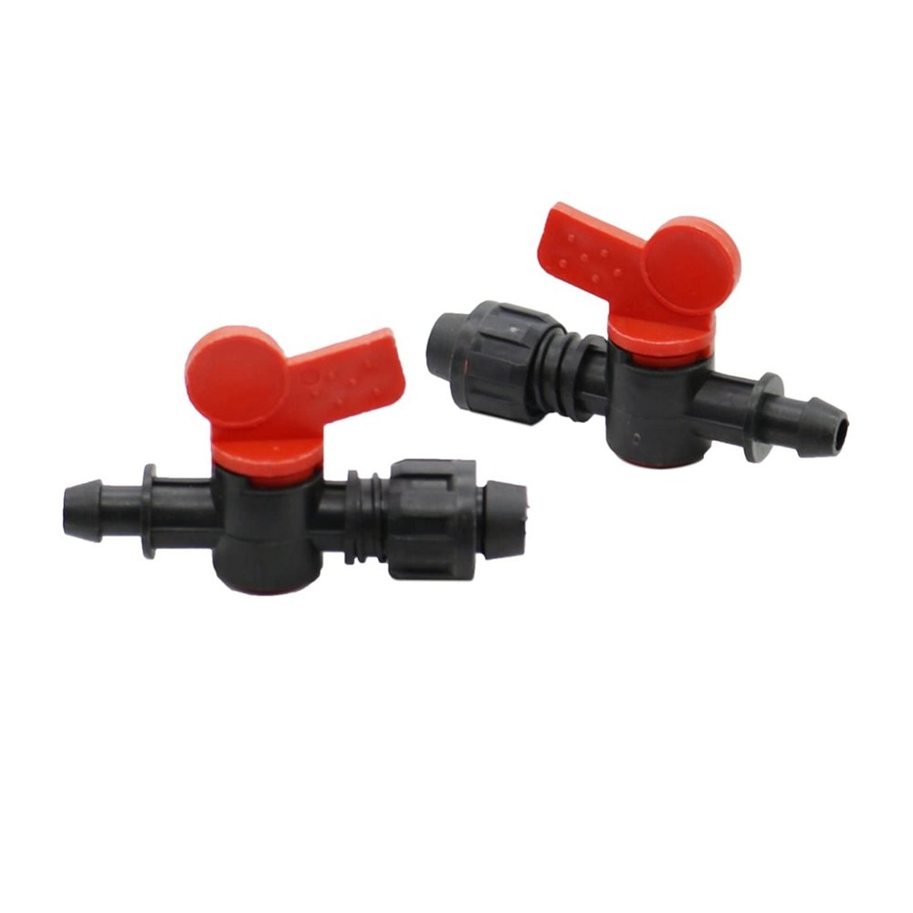Hose Connection Adapter for 1/2-Inch Hose with Locknut, Bypass Valve, and Garden Water Stop Connector, 2