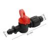 Hose Connection Adapter for 1/2-Inch Hose with Locknut, Bypass Valve, and Garden Water Stop Connector, 2 view 2
