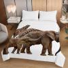 Odot Quilted Bedspread with 3D Giraffe and Elephant Design, 150 x 200 cm view 2