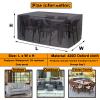 YSUEFIJO Garden Furniture Cover 80 x 80 x 120 cm, Waterproof Brown Cover for Garden Tables and Furniture Sets view 4