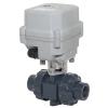 1/2-Inch DN15 AC24V 2-Way PVC Motorized Ball Valve with Manual Override, CR303 view 1