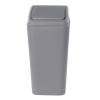 AnnkkyUS 16-Liter Plastic Trash Can with Swing Lid, Gray view 1