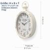 Menterry European Retro Oval Wall Clock, White view 2