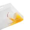 KEVJES Acrylic Tray with Recessed Handles, 10 x 15 in, Clear view 3