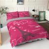 RFFLUX 3D Red Paris Eiffel Tower Duvet Cover Set, 135 x 200 cm, 2-Piece, Microfiber view 1