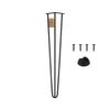 MORIA DESIGN 1 Hairpin Leg, 71 cm, Black – Height-Adjustable Metal Furniture Leg for Tables and Furniture view 1