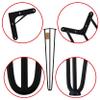 MORIA DESIGN 1 Hairpin Leg, 71 cm, Black – Height-Adjustable Metal Furniture Leg for Tables and Furniture view 3