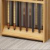Wooden Pool Cue Rack for 12 Cues, Light Walnut view 4