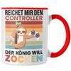 Trendation Controller King Gaming Mug, Red view 1
