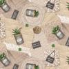 Oilcloth Tablecloth, Welcome Home Rattan, Rectangular, 110 x 150 cm, Washable view 2