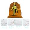 NIBABAEU Firefighter Drawstring Backpack, Large Capacity, Water-Resistant Canvas Gym Bag view 4