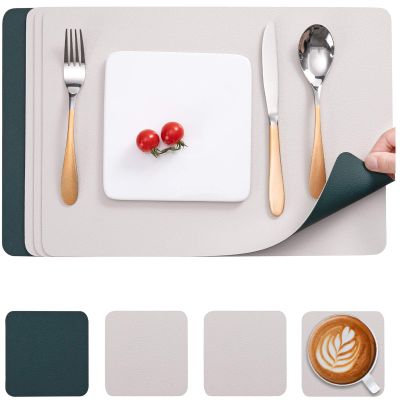 Myir JUN Double-Sided Washable Leather Placemats