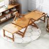 Ontihang Wooden Garden Recliner, Premium Folding Bamboo Rocking Chair view 3