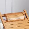 Ontihang Wooden Garden Recliner, Premium Folding Bamboo Rocking Chair view 4