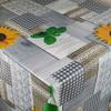 Oilcloth Tablecloth, Sunflowers & Basil, Rectangular, 120 x 500 cm, Washable view 1