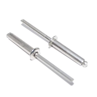 3.2 x 6 mm A2 (V2A) Stainless Steel Blind Rivets, Flat Head, Form A, 25-Pack