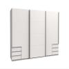 Froschknig24 Seattle Large Sliding-Door Wardrobe, White, Without Surround Frame view 1