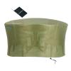 YSUEFIJO 260 x 85 cm Round Patio Furniture Cover, 420D Oxford Fabric, Grass Green view 1