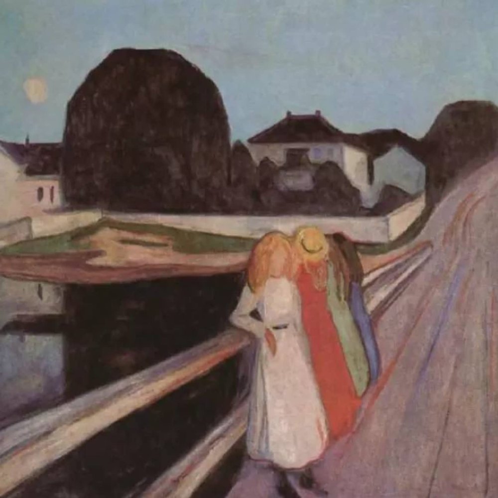 Zhyaunz on the Bridge 5D Diamond Painting Kit, Edvard Munch, 40 x 50 cm