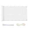 Timizi Balcony Privacy Screen, 70 x 700 cm, Opaque, Wind- and Rain-Resistant, White view 1
