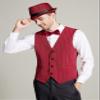 Gionforsy 1920s Men's Vest Costume Accessory Set with Hat view 2