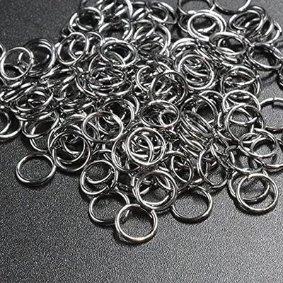 CODAO 50–200-Piece Open Jump Rings, 4–12 mm, Double-Loop Split Rings for DIY Jewelry Making