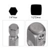 sourcing map 1/2-Inch Socket Accessory Set, 13 mm Deep 6-Point Impact Socket with 1/4-Inch Hex Shank Adapter view 4