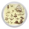 Drawer Knobs, Vintage Nautical Design, Lighthouse, Sailboat, Anchor Wheel, Crystal Glass, Ergonomic, 30 mm, Glow-in-the-Dark, for Kitchen, Dresser, Cabinet, Wardrobe, 4-Pack view 1