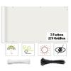 ELINHGO Balcony Privacy Screen 100 x 1400 cm, 220 g/m², White view 1