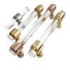 SZOMH Muebles Transparent Acrylic Cabinet Handle and Knobs, Dresser Drawer Handle, Bathroom Cabinet Handle with Rose Gold/Brass Gold view 1