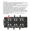 ARGB Hub Extender, 6-Way Splitter for 4-Pin PWM Fans, IDE Interface view 3