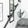 ZXFDM Black Stair Handrail, Wrought Iron, 14 ft/420 cm view 1