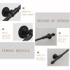 ZXFDM Black Stair Handrail, Wrought Iron, 14 ft/420 cm view 3