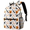 Leisure Campus Travel Backpack, Halloween Pumpkin & Eyeball Design, Medium, Color 2 view 1